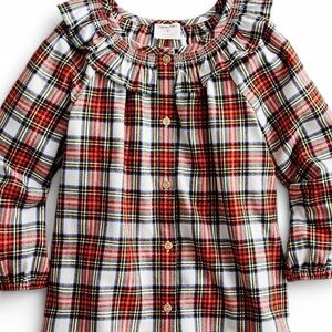 J. Crew Kids Plaid Blouse - Red, Blue, White